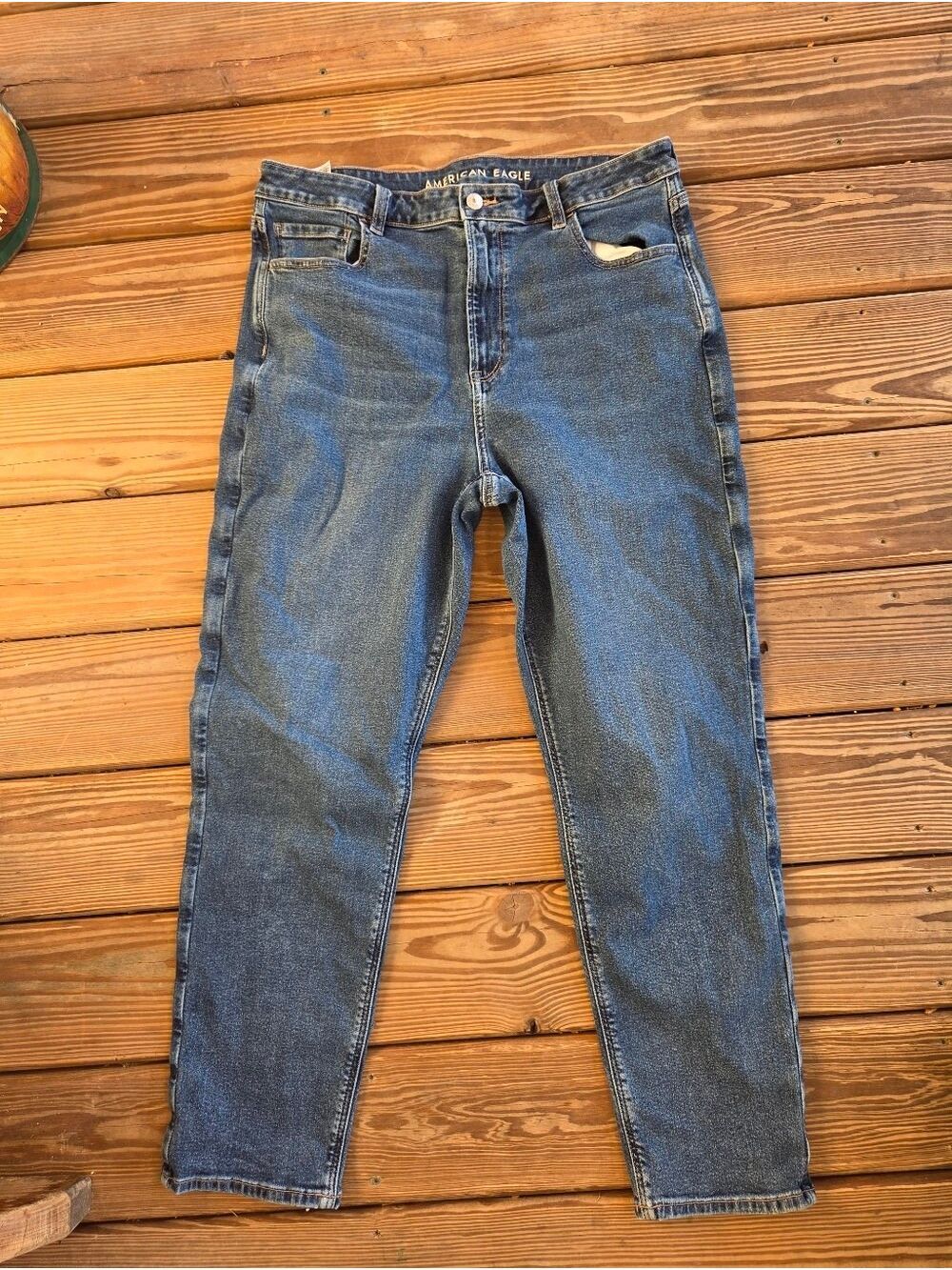 American Eagle Outfitters Light Blue Slim Straight Jeans Size 16